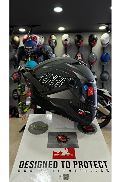 MT Helmets Thunder 4 Sv Luminence D1 Mat Gri/siyah
