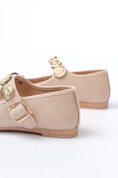 Moda Asmira Inf-6363 Nut Hard Hat Buckle Casual Shoes