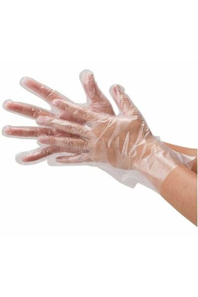 egeayazambalaj Pe Transparent Gloves 500 Pieces Bag Gloves