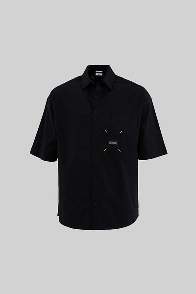 Machinist Men's Labeled and Technical Stitched Black Shirt
