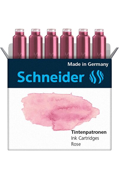 SCHNEIDER Dolma Kalem Kartuşu Pastel 6'lı Set Gül / 166129