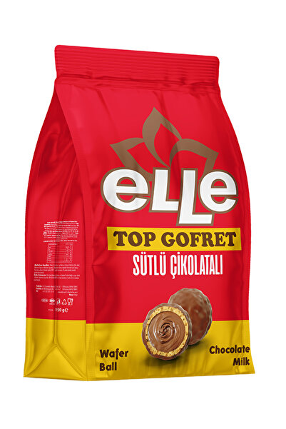 Evliya Şekerleme Elle Sütlü Çikolata Kaplamalı Top Gofret 150 Gr