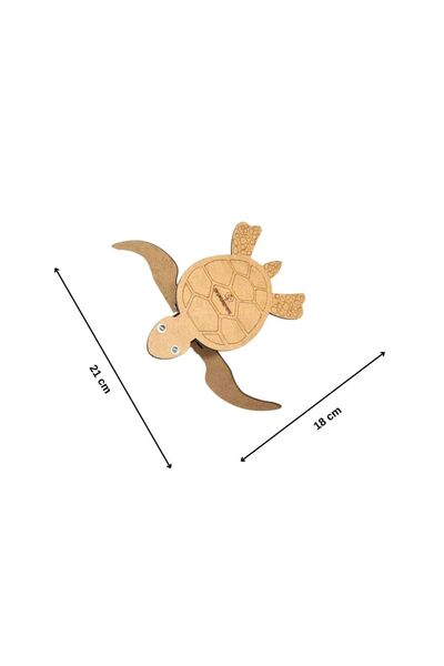 RoboMakerLab - Caretta Eğitici Kendin Yap Hareketli Demonte Ahşap MDF STEM Bilim Seti