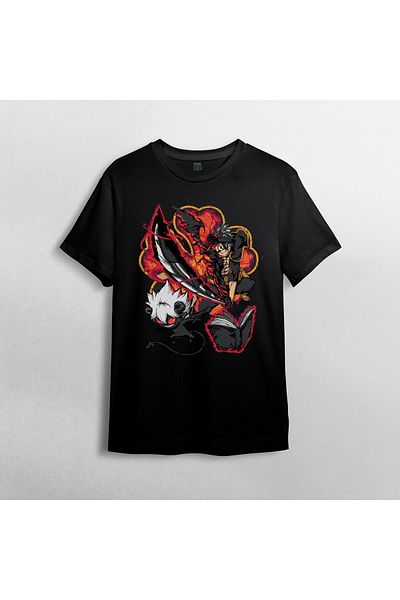 Pixxa Μπλουζάκι από 100% βαμβάκι μαύρο τριφύλλι Asta Unisex Crew Neck T-shirt Model 11