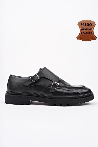 MUGGO Ανδρικά casual παπούτσια DİEGO Classic Γνήσιο Δερμάτινο Καθημερινά Ορθοπεδικά