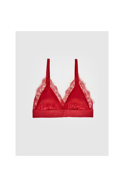 DEEP SECRET Satin Lace Detailed Bralet