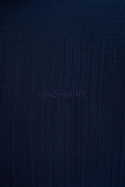 Machinist Men's Basic Long Sleeve Cotton Navy Blue Shirt