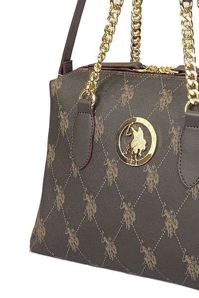 U.S. Polo Assn. Geantă de damă maro cafea Us8701 Exclusiv online