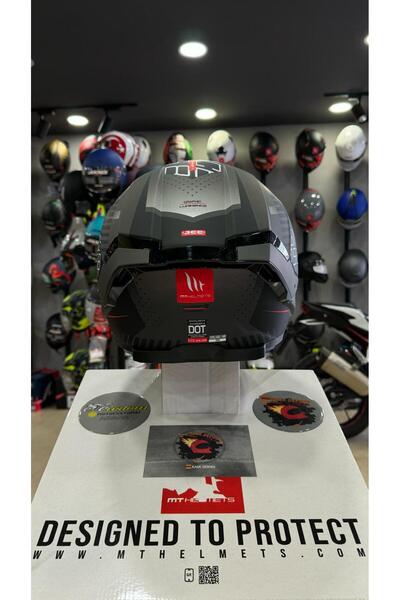 MT Helmets Thunder 4 Sv Luminence D1 Mat Gri/siyah