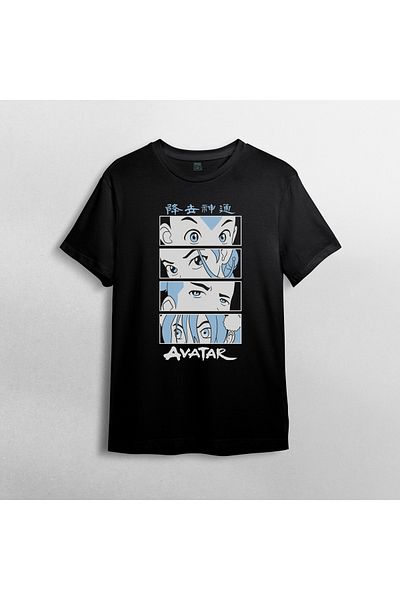 Pixxa Unisex Avatar The Last Airbender 100% βαμβακερό μπλουζάκι με λαιμόκοψη μοντέλο 1