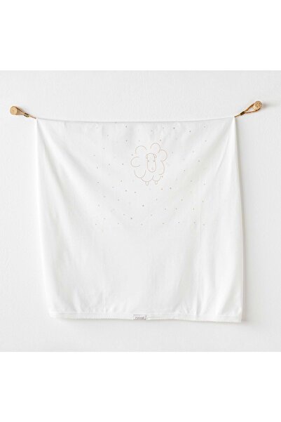andywawa Bebek Battaniye Blanket 85x90 Organıc Lıne Ecru