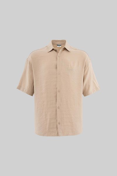 Machinist Men's Basic Beige Shirt