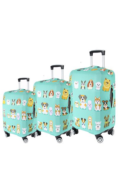 MY SARACİYE My Saracye Luggage Cover Set - Large, Medium and Cabin Size Cover, Small Dogs 78
