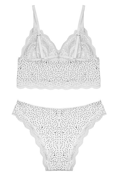 DEEP SECRET Koton White Point Bralet Σετ Ds 200583 brt