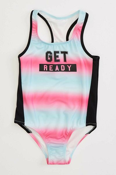 DEEP BEACH Gradient Printed Girl's Swimsuit Db200574cm