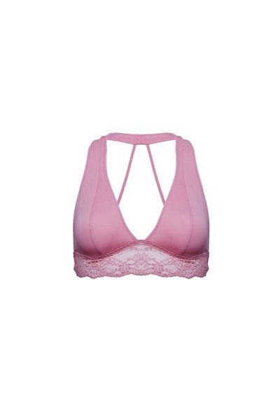 DEEP SECRET Salmon Micro Back Detailed Bralet Ds 200459 br