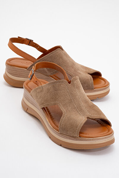 Zeynep Sıradağlı Sandale Seremy din piele naturală acoperită cu blană, piele ...