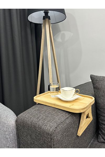 may home design Bamboo Sofa Side - Foldable Serving Tray