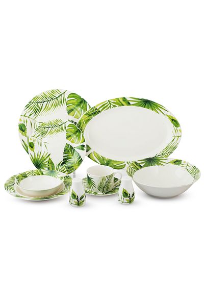 Dania 40-piece porcelain dining set for 6 people