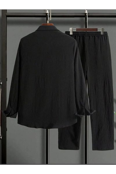 Altamira Set de trening pentru bărbați, negru, cu mânecă lungă, pantaloni