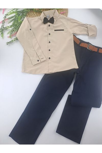 Butik Комплект от 4 части за момче - риза и панталон, качество