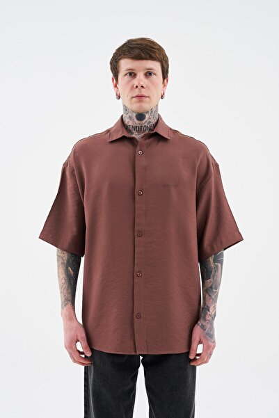 Machinist Чоловіча сорочка Basic Dark Coffee