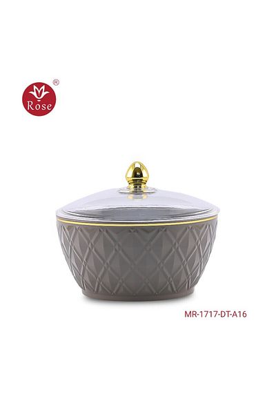 Rose Mr-1717-Date bowl with rose lid (7*14) cm