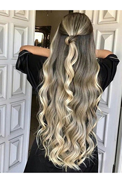 Hairpim Professional (0.8 Gr) Sarı Ombre 50 Adet 70 Cm Yeni Nesil Kaynak Saç ...