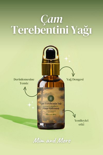 Mim and More 50ml 100% Pure Natural Oil, Pine and Turpentine
