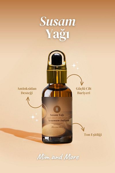 Mim and More Sesame Oil - Cold Pressed 100% Pure Natural, 50ml