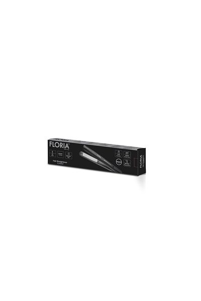 Floria Placa Floria ZLN9457 pentru indreptat parul, temperatura maxima de 200 grade, 30W, Negru