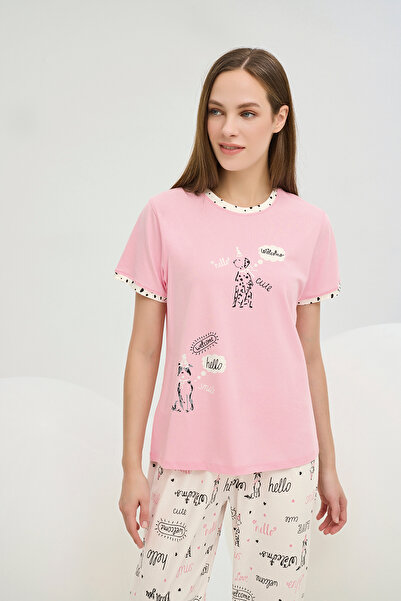 Sevim 16444 SET DE Pijamale Imprimate FEMEI