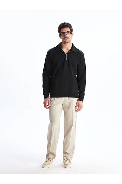 LC Waikiki LCW Vision Polo Collar Long Sleeve Men's Sweatshirt
