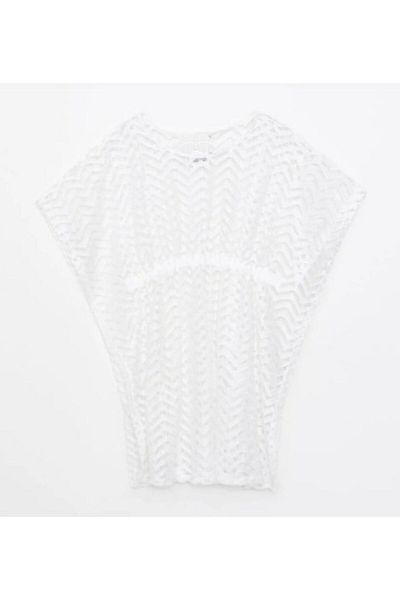 DEEP BEACH Ecru Lace Girl's Pareo