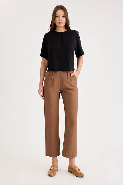 Vitrin High Waist Pleated Trousers
