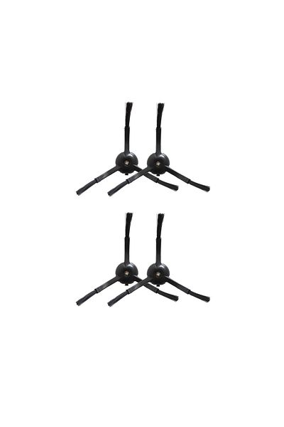 robotyedek Roborock Q Revo Master Black Compatible Spare Side Brush-4 Pieces