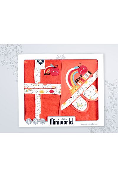 Miniworld 4 Piece Bathrobe Set Hello Sunshine