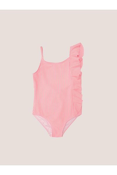 DEEP BEACH striped ruffle girls' swimsuit DB200791CM