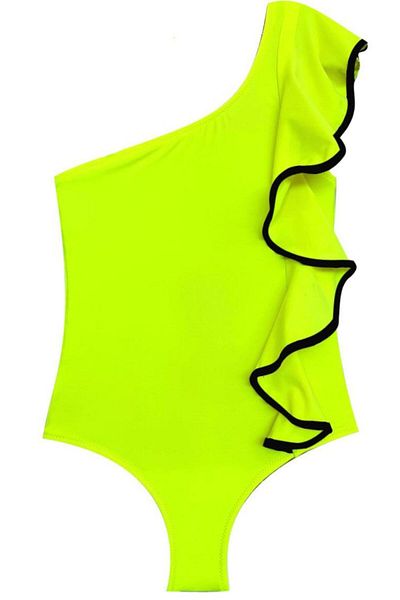DEEP BEACH Water Detailed Girl's Swimsuit Db200740cm