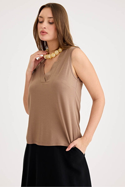 Vitrin Μπλούζα με λαιμόκοψη V με μηδενικό μανίκι