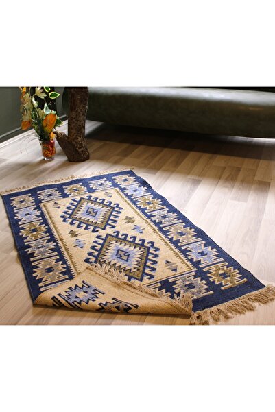 Algelsineve Makine Dokuma Uşak Kilimi, Püsküllü, Çift taraflı