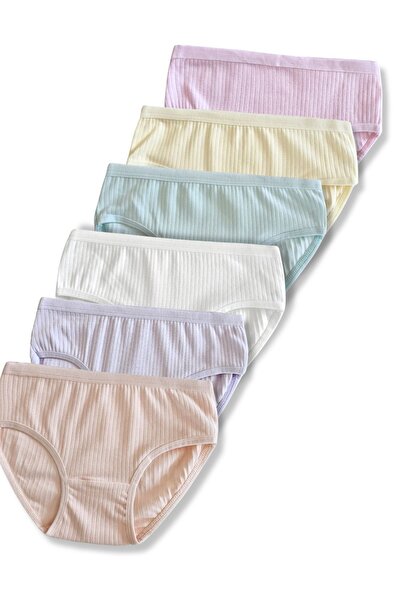 Panfilia 95% Cotton Pieces Girls' Underwear Set of Corded Fabric / Briefs / U...