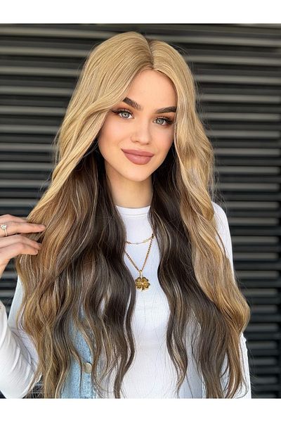 Fenomen Peruk Vip Inperceptible Dense Wavy Wig in Human Hair Texture