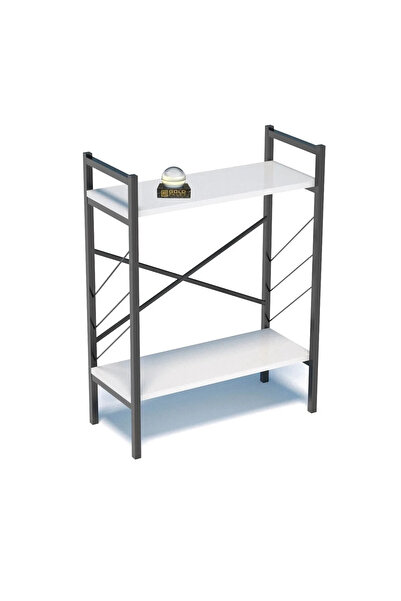 GOLDFALEZ Modern 2-tier Console Table White