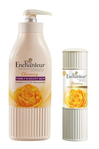 ENCHANTEUR لوشن الجسم الساحر 500 مل و بودرة التلك المعطرة 125 جم