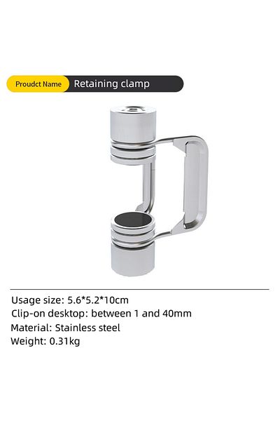 Choice Retaining clamp Outdoor IGT Table Supply Portable Light Pole Bracket Stainless Steel Desktop Bracket