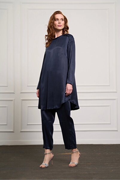 MissWhence Misswhence Tunic Suit 37017 Navy Blue