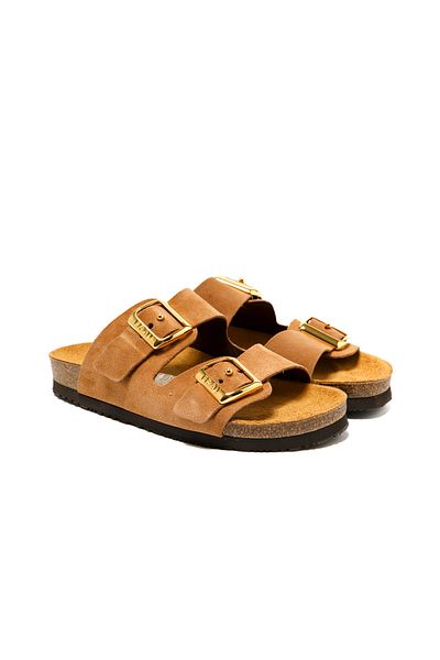 Frau Women / Girls Slippers 17D8 Frau Velor-S Terra (Brown)