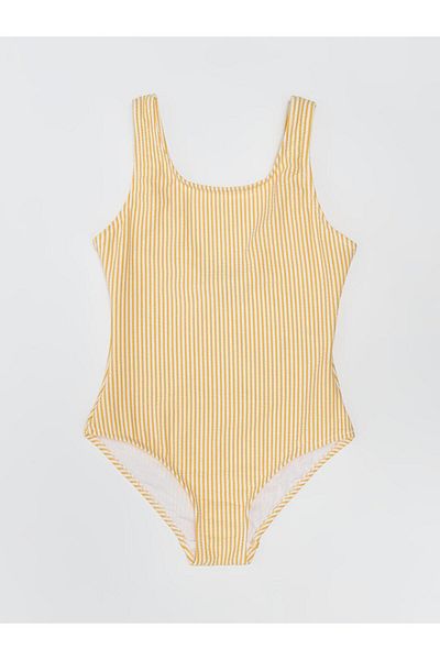 DEEP BEACH Striped Girl's Swimsuit