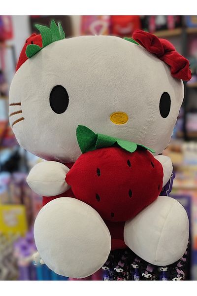 bundle island Hello Kitty Figure Plush Toy Large Size Maroon 40cm